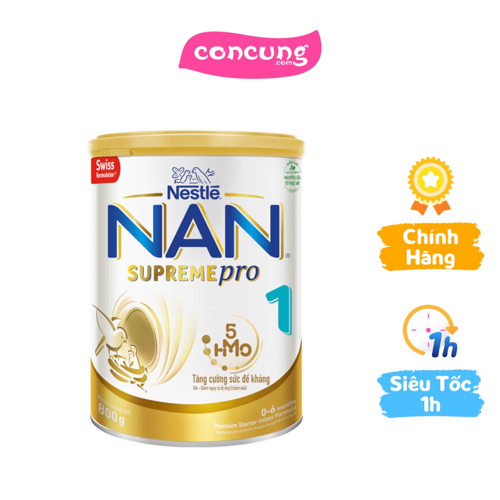 Sữa NAN SUPREME PRO số 1 800g 