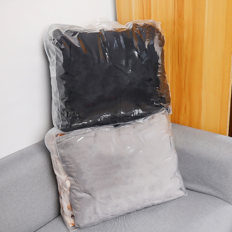 Túi Đựng Chăn / Quần Áo Cầm Tay Bằng PVC Trong Suốt Cỡ Lớn Có Khóa Kéo Chống Thấm Nước / Bụi Bẩn Tiện Dụng