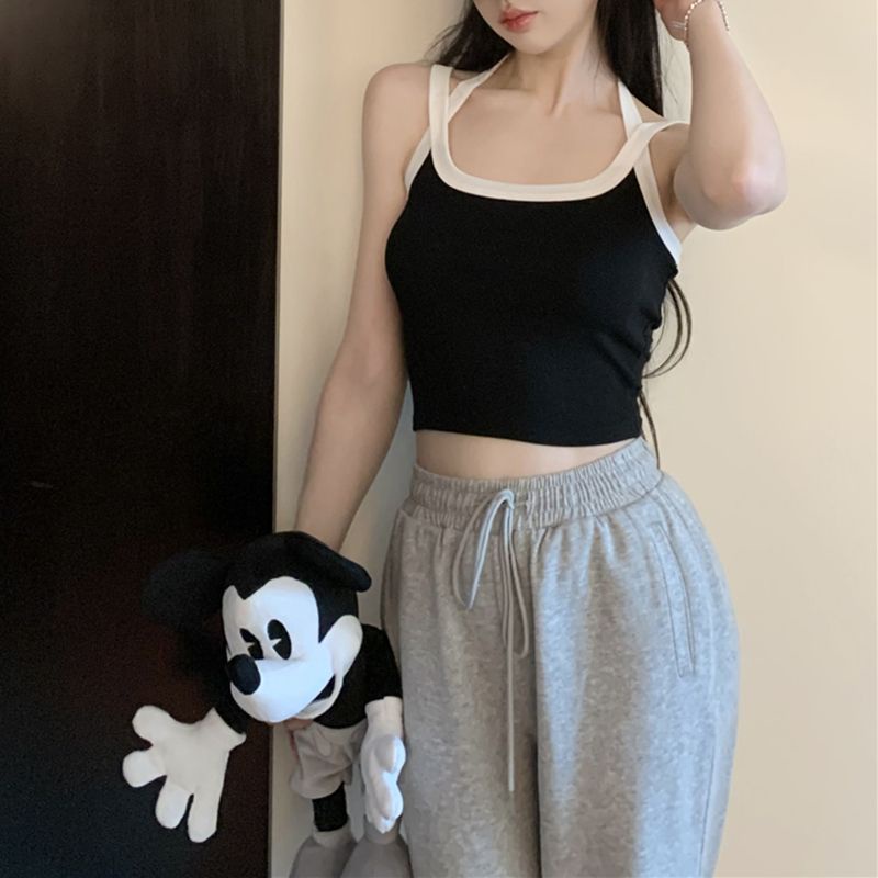 Áo Hai Dây Mùa Hè Ôm Dáng Hở Vai Gợi Cảm Cho Nữ