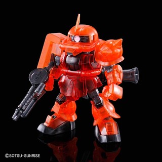 BANDAI Mô Hình Lắp Ráp Gundam SDCS Char Masha Zagu Màu Trong Suốt Không Có Giá Đỡ