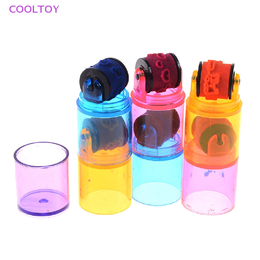 Cooltoy set 6 Con Dấu Hình Cây Bút Kèm Con Dấu Dùng Cho Trường Học