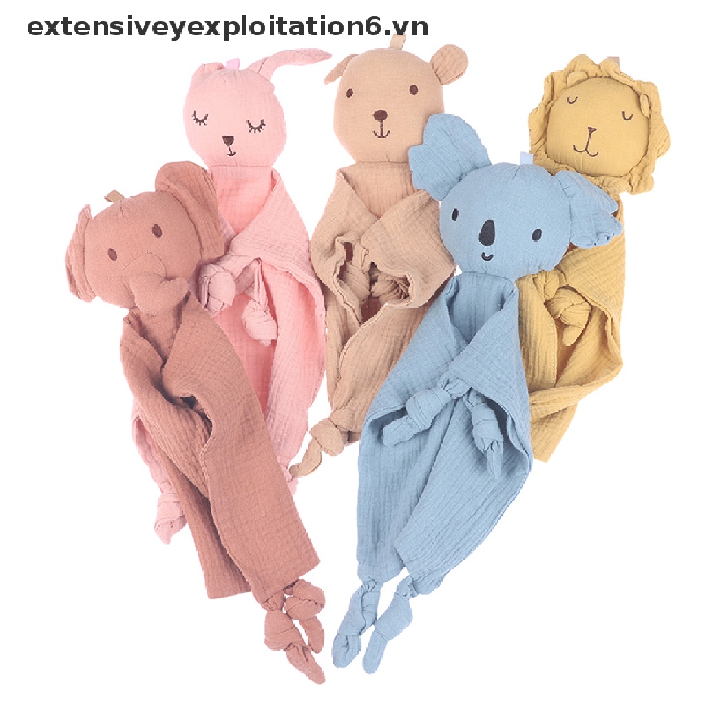 [EE] Khăn Cotton Mềm Mại Hình Thỏ Bông Đồ Chơi Cho Bé