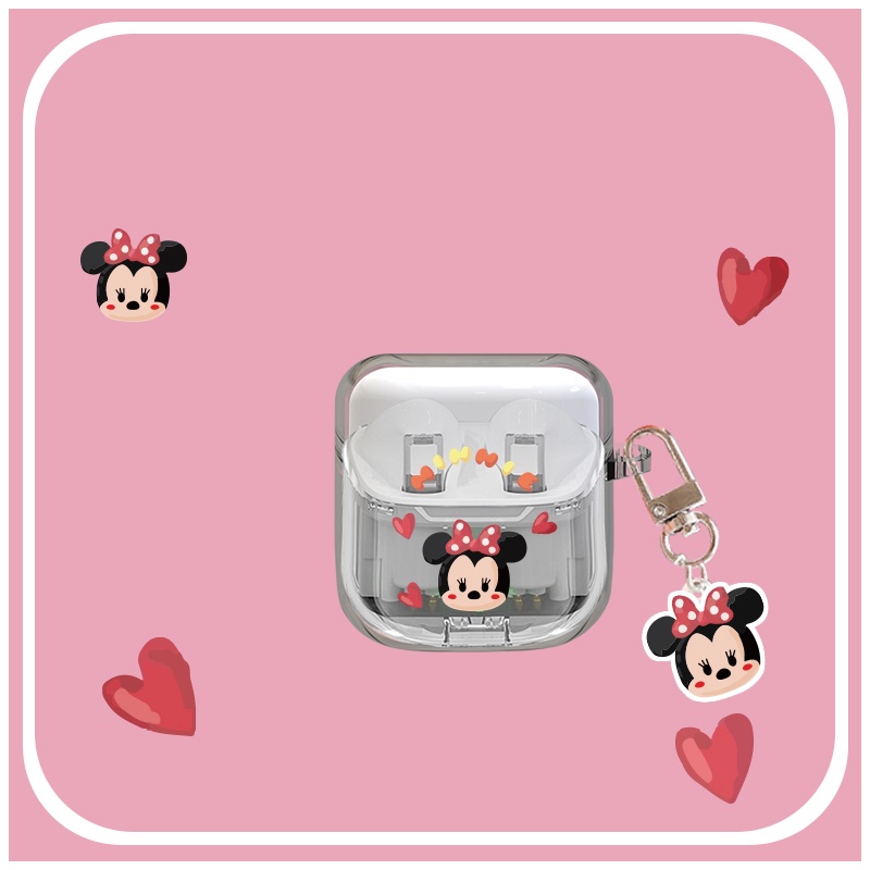 Vỏ Bảo Vệ Hộp Sạc Tai Nghe Bằng TPU Mềm Trong Suốt + Dây Đeo Chống Sốc Cho YX06 tws