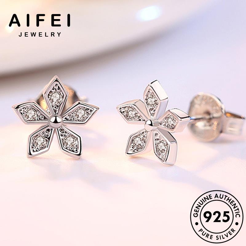 AIFEI JEWELRY thật quốc khuyên trang trang bạc moissanite hàn phụ bản xỏ sức Thời kim 925 tai kiện tua tròn nguyên thời hoa vành cương thời bông nữ E158