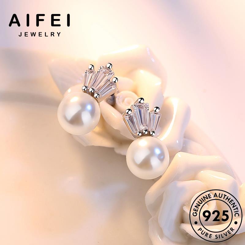 AIFEI JEWELRY xỏ giản quốc Thời nguyên tai tua thật bông vương phụ nữ bản miện đơn hàn trang sức trai 925 vành tròn khuyên bạc thời ngọc kiện E188