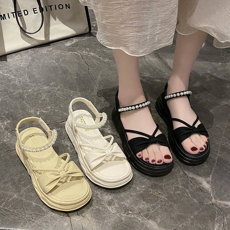 Sandal Hở Ngón Mùa Hè 2023 Phong Cách Mới Trọng Lượng Nhẹ Kích Thước 42 Cho Nữ