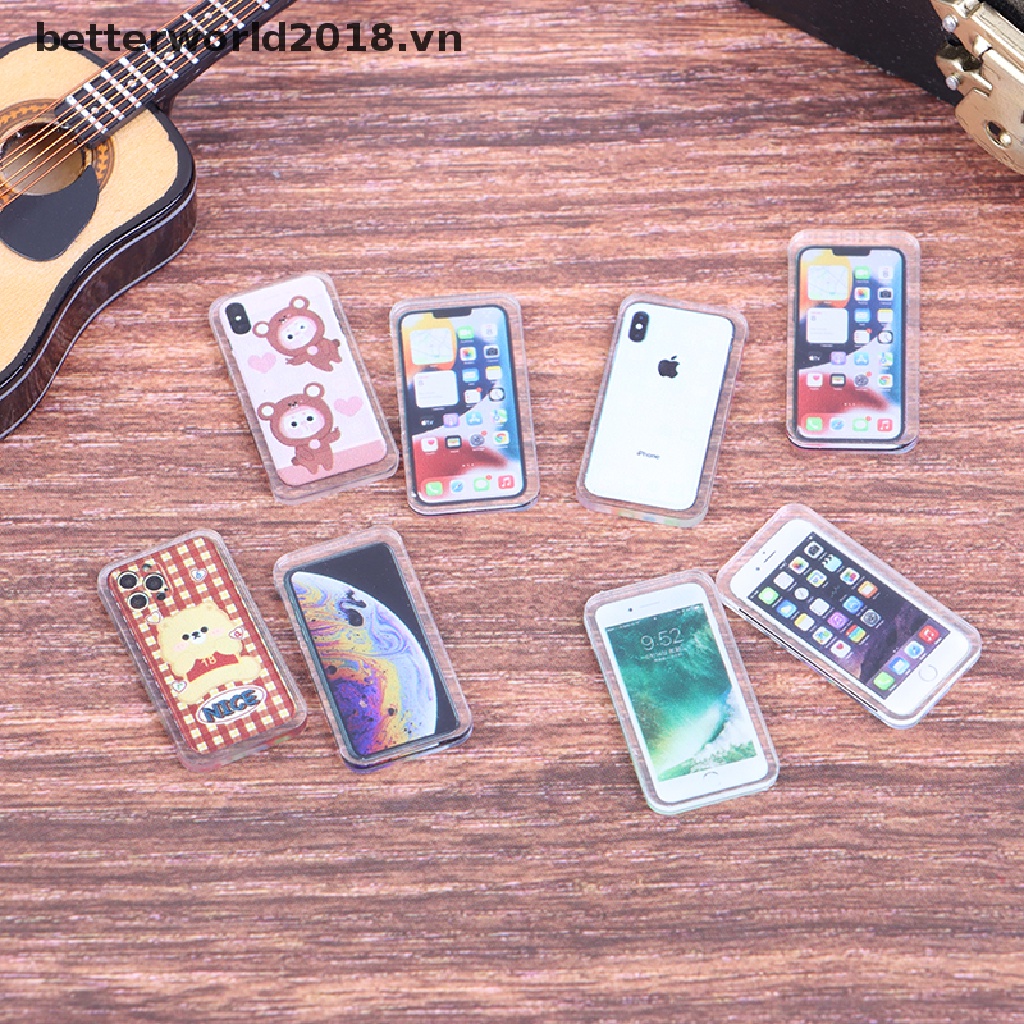 Đồ trang trí Điện Thoại Di Động Để Bàn Trang Trí Nhà Búp Bê Tỉ Lệ 1: 12