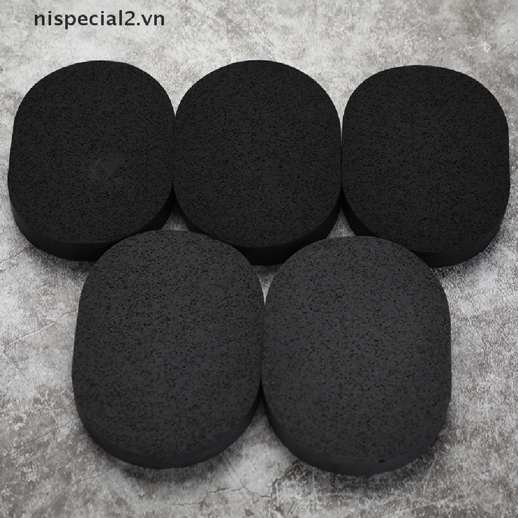 Mút Rửa Mặt Than Tre Hoạt Tính Màu Đen Làm Sạch Lớp Trang Điểm