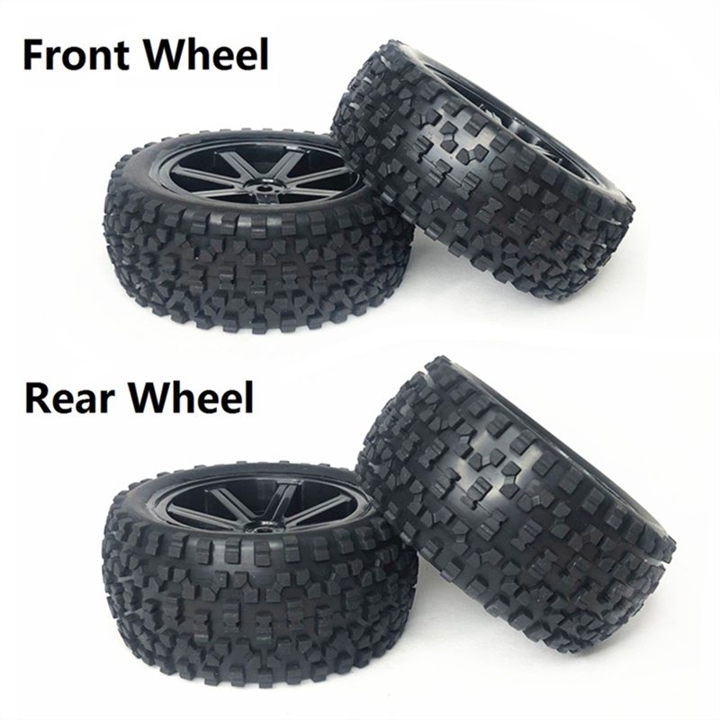 Set 4 Bánh Xe Thay Thế Cho Xe Điều Khiển Từ Xa WLtoys 144001 144010 124019 124018 124017 Phụ Kiện Nâng Cấp Cho Xe Hơi Điều Khiển Từ Xa 1 / 12 1 / 14 1242