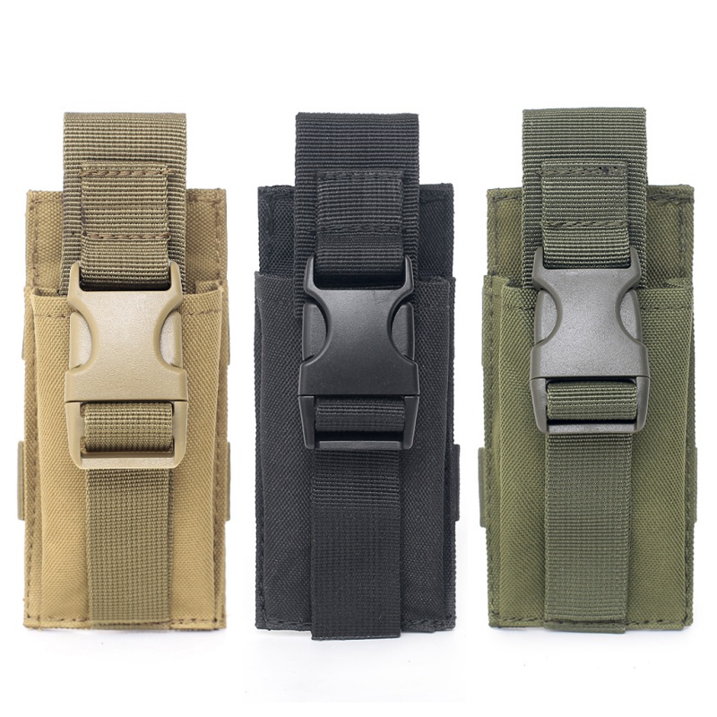 Túi Đựng Đèn Pin LUC LUC 600D Bằng Nylon Họa Tiết Rằn Ri Gắn Thắt Lưng