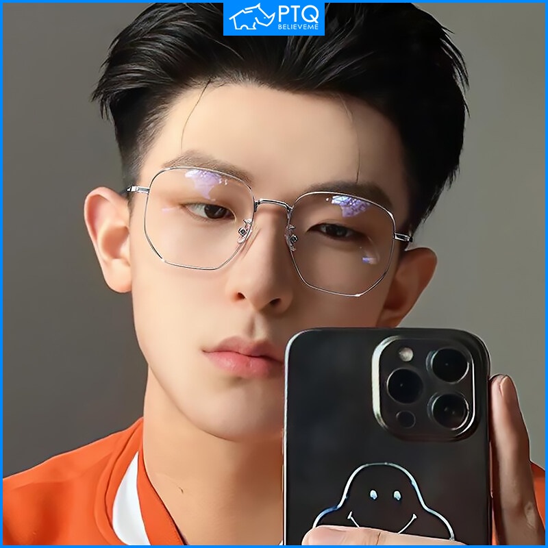 Mắt Kính Chống Bức Xạ Gọng Kim Loại Thời Trang Cho Nam