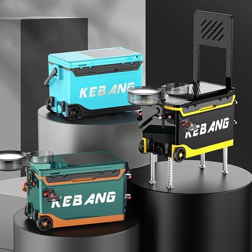 Thùng Câu Đài Kebang Cao Cấp. Thùng Cá Đa Năng 36l Có Bánh Và Không Bánh Xe