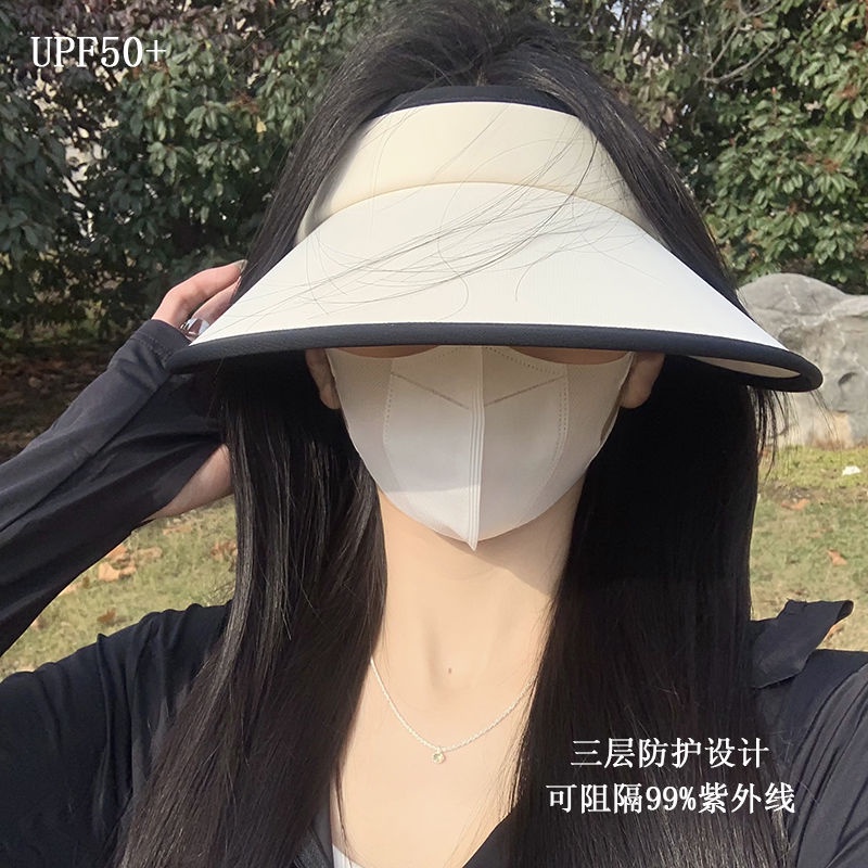 Mũ Chống Nắng UPF50 + Chống Tia Cực Tím Vành Lớn Thời Trang Mùa Hè Cho Nữ