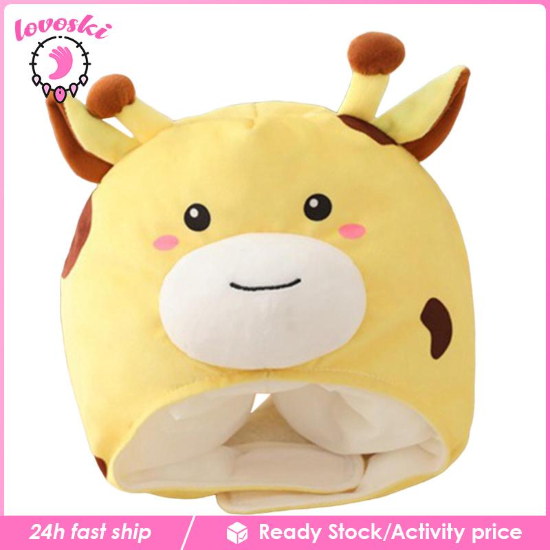 Mũ Trùm Đầu Hình Tuần Lộc Bằng Lông Nhung Dễ Thương Xinh Xắn