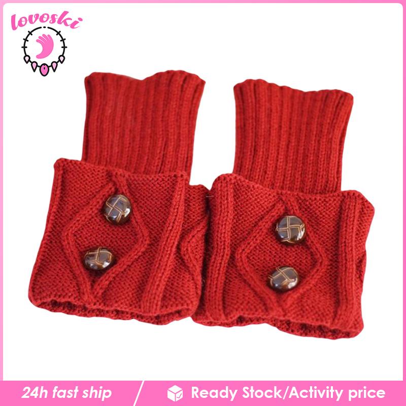 [Lovoski] Vớ Ống Chân Dệt Kim Giữ Ấm Mùa Đông Thời Trang Cho Nữ