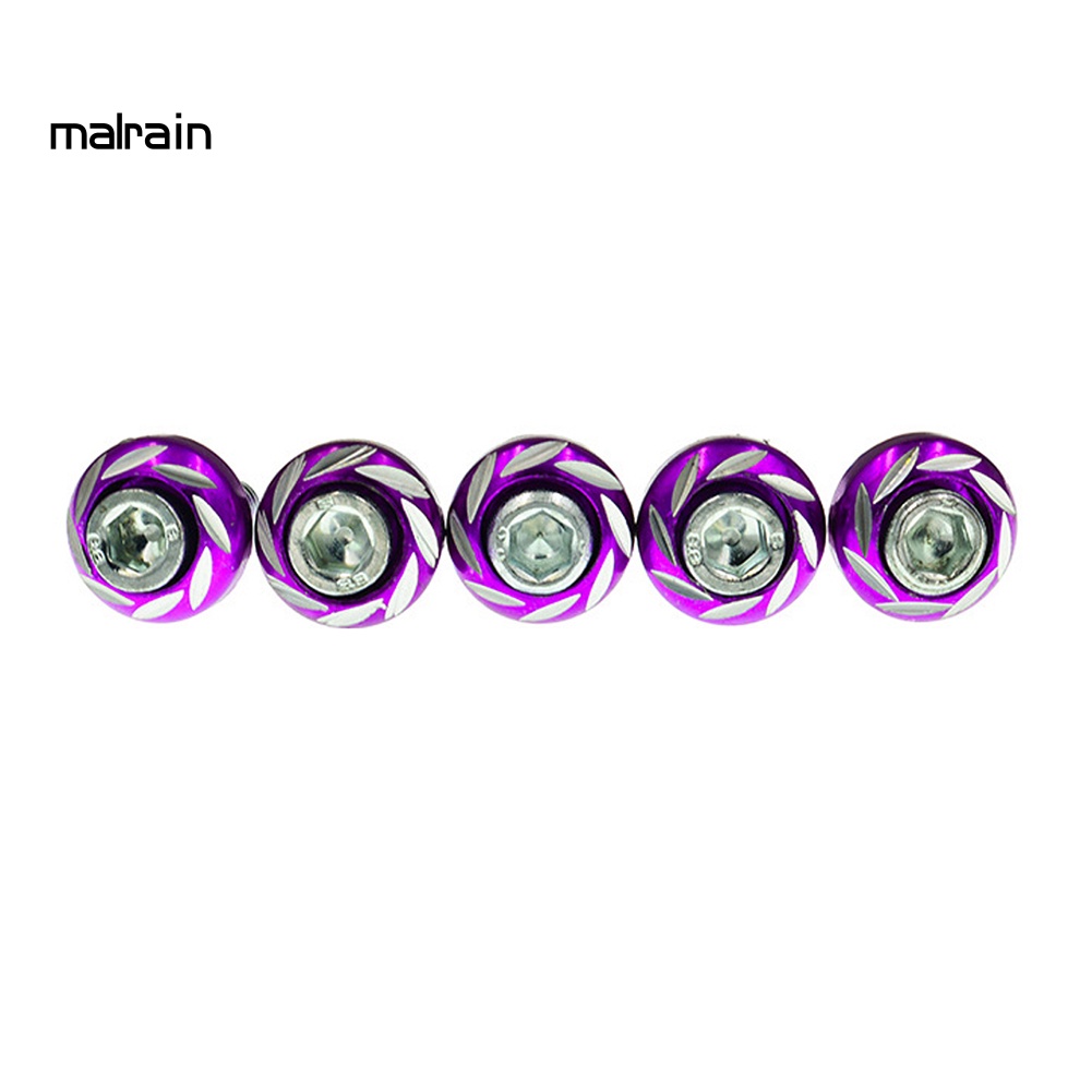 Bộ 5 Ốc Vít Hợp Kim Nhôm 6mm Chuyên Dụng Cho Xe Mô Tô