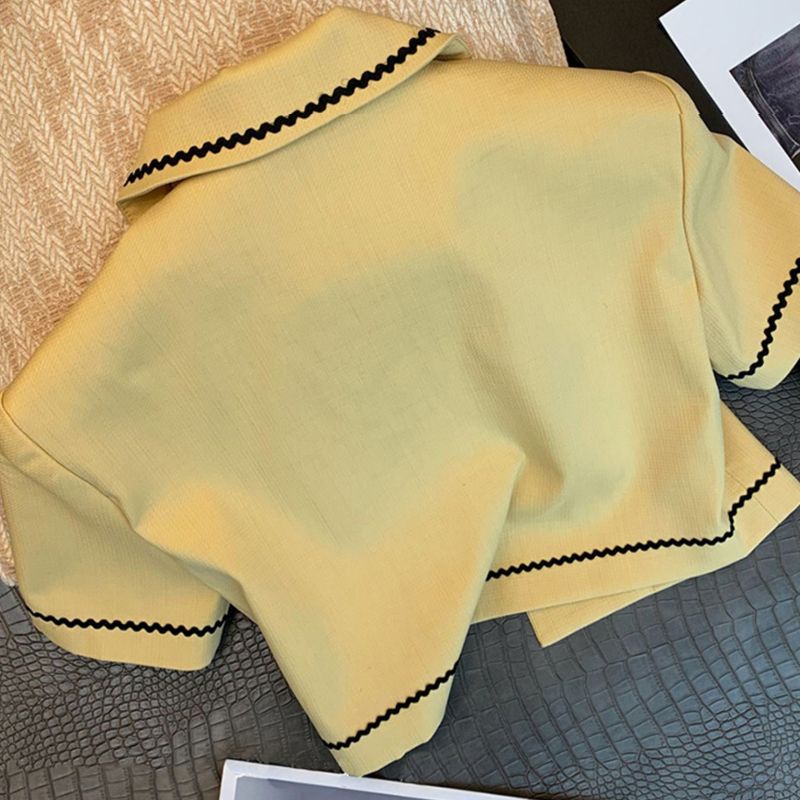 Set Đồ Thời Trang Mùa Hè 2023 Gồm Quần Short + Áo Tay Ngắn Phong Cách Mới Cho Nữ