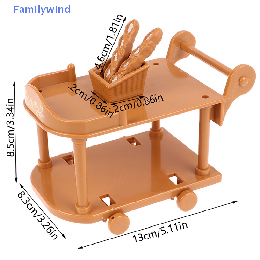 Mô Hình Giỏ Bánh Mì Trang Trí Nhà Búp Bê