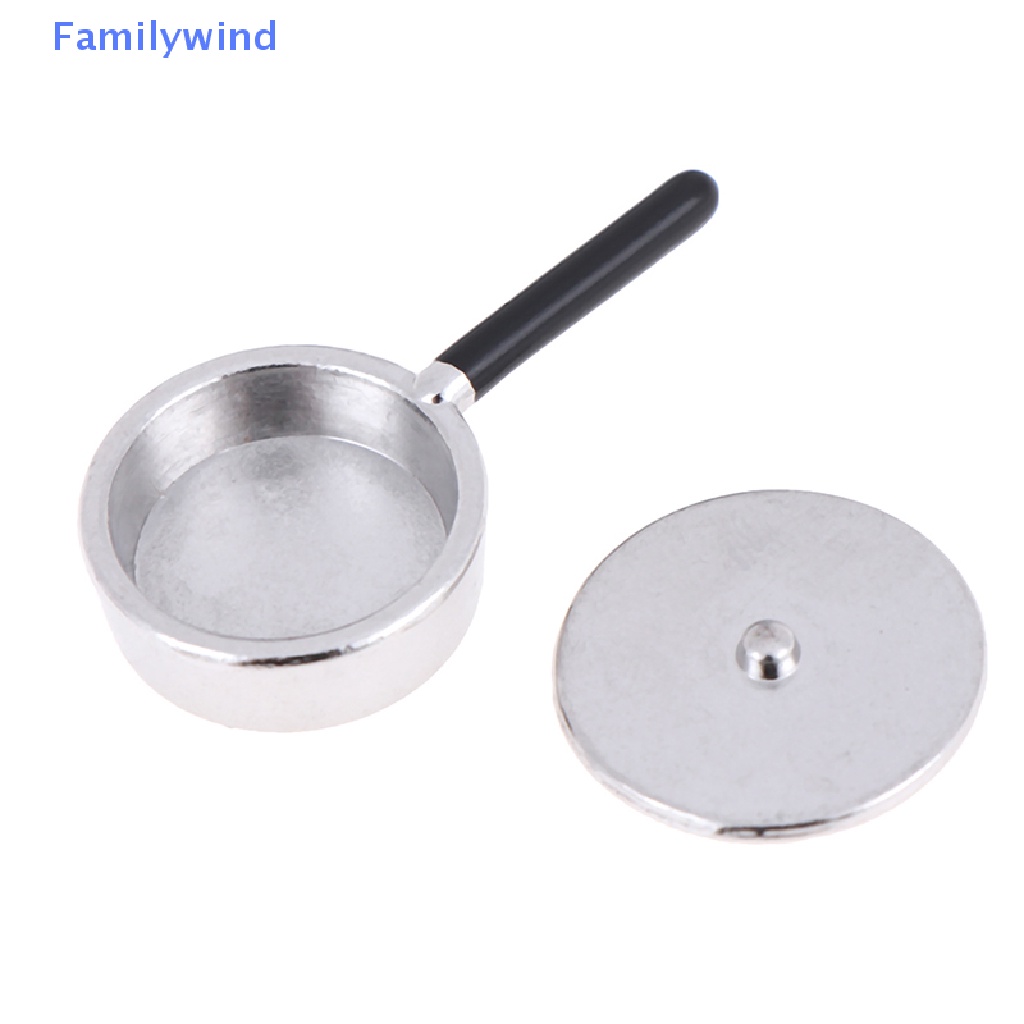 Set 4 Mô Hình Nồi Kim Loại Mini 1: 12 Dùng Để Trang Trí Nhà Búp Bê