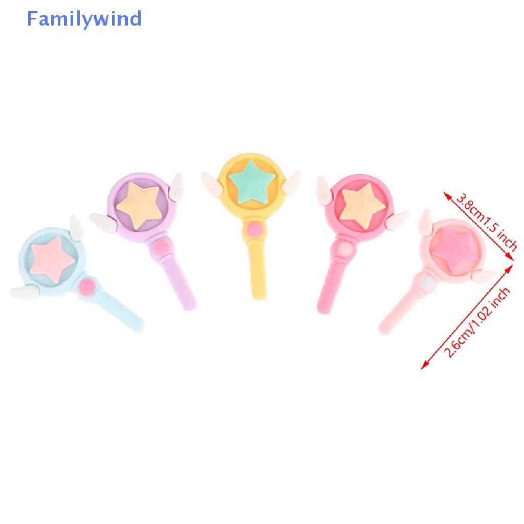 Set 10 Que Nhựa Resin Cabochon Hoạt Hình Nhật Bản