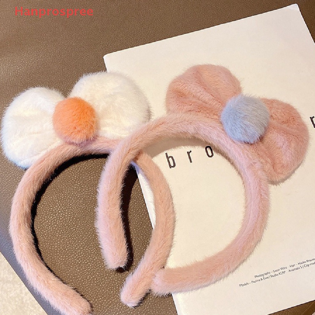 Băng Đô Vải Bông Đính Nơ Dễ Thương Dùng Rửa Mặt / Trang Điểm Cho Nữ