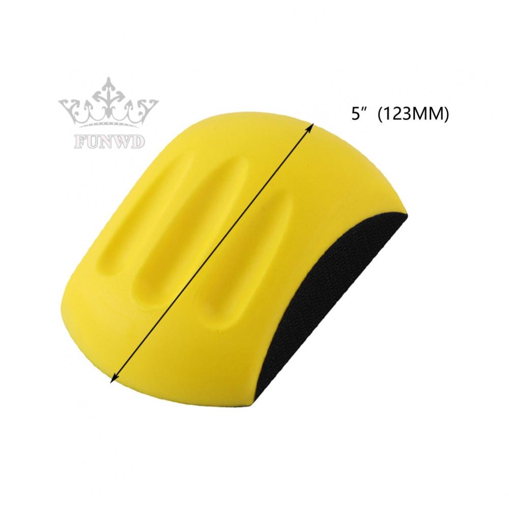 【FUNWD】2pcs manual sanding block for woodworking polishing 5 inch manual sanding discs