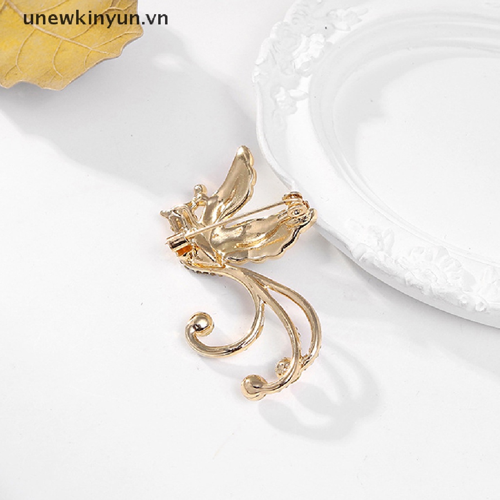 Ghim Cài Áo Hình Chim Phượng Hoàng Đính Đá Thời Trang Cho Nữ