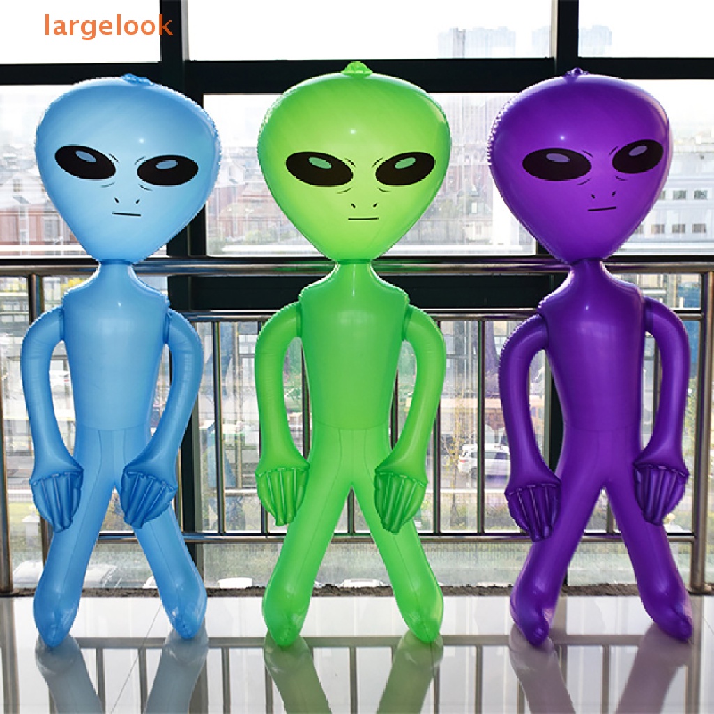1 Mô Hình Người Ngoài Hành Tinh Bơm Hơi PVC Trang Trí Tiệc