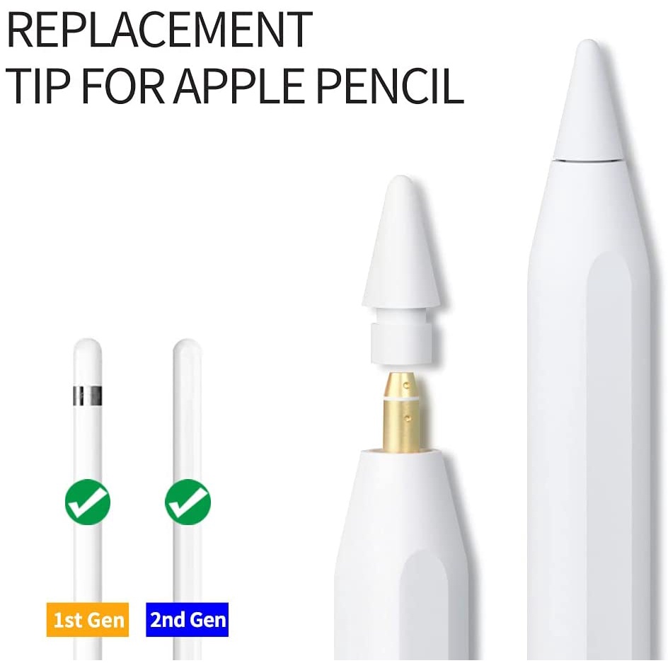 Đầu Bút Chì Thay Thế Hệ 1 / 2 Ngòi Bút Cảm Ứng Cho iPad Pro / 1st / 2nd
