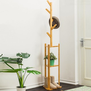 Giá treo áo khoác bằng gỗ trơn sáng tạo cho trẻ em