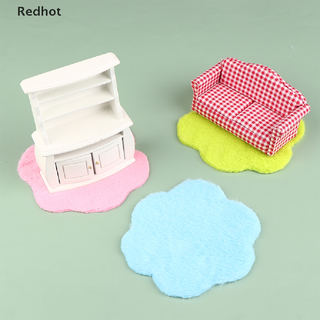 Thảm Bông Lót Sàn Hình Hoa Trang Trí Nhà Búp Bê