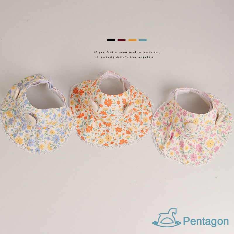 Mũ Rộng Vành Chống Nắng Bằng Vải Cotton Chất Lượng Cao In Họa Tiết Hoa Cho Bé Gái