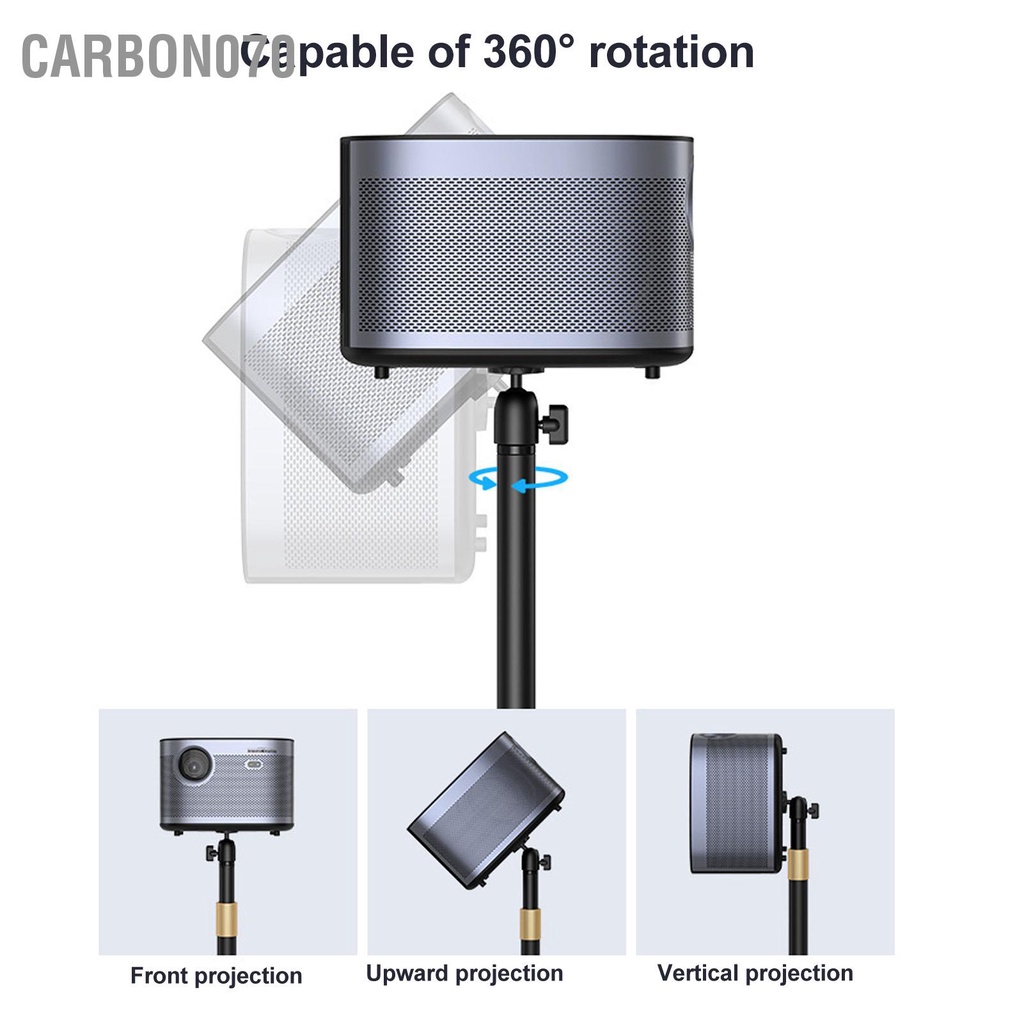 Giá Đỡ Máy Chiếu Xoay 360 Độ Ốc Vít 1 / 4in Chiều Cao 100cm