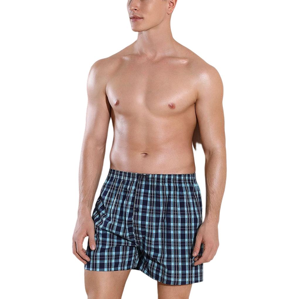 Quần Lót Boxer Vải Cotton Dáng Rộng Thoải Mái Có Thể Giặt Sạch Cho Nam