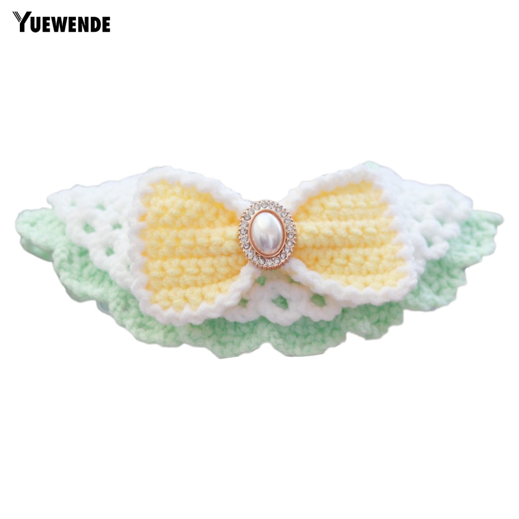 Yue.z Khăn Quàng Cổ Hai Lớp Đính Đá Trang Trí Chụp Ảnh Cho Chó Mèo Nhỏ Dành Cho Bạn Nữ