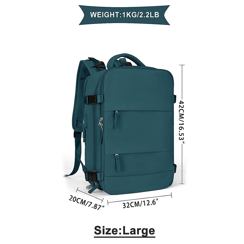 Ba Lô Thể Thao Bằng Polyester Chống Thấm Nước Kèm Cổng Sạc USB Tiện Dụng Cho Nữ