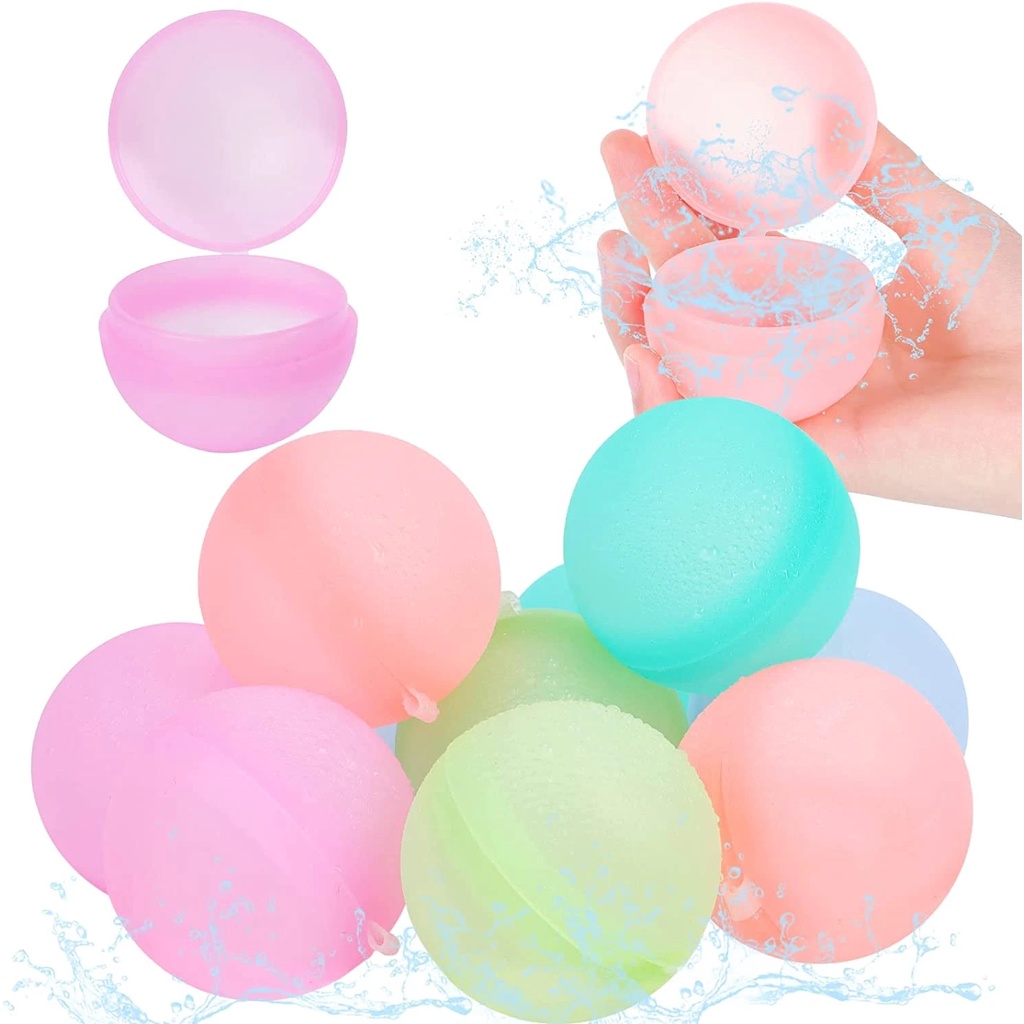 Quả Bóng Nước Bằng Silicone Có Thể Tái Sử Dụng Cho Trẻ Em Và Người Lớn