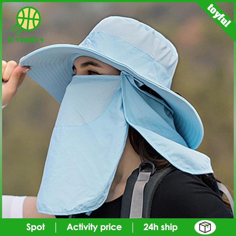 Mũ Sombrero Bảo Vệ Mặt Cổ Chống Nắng Dành Cho Đi Bộ Đường Dài Du Lịch