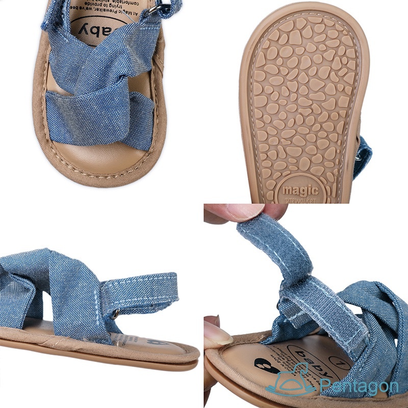 Xăng đan Cotton Đế Mềm Chống Trượt Thời Trang Mùa Hè Dành Cho Bé Gái