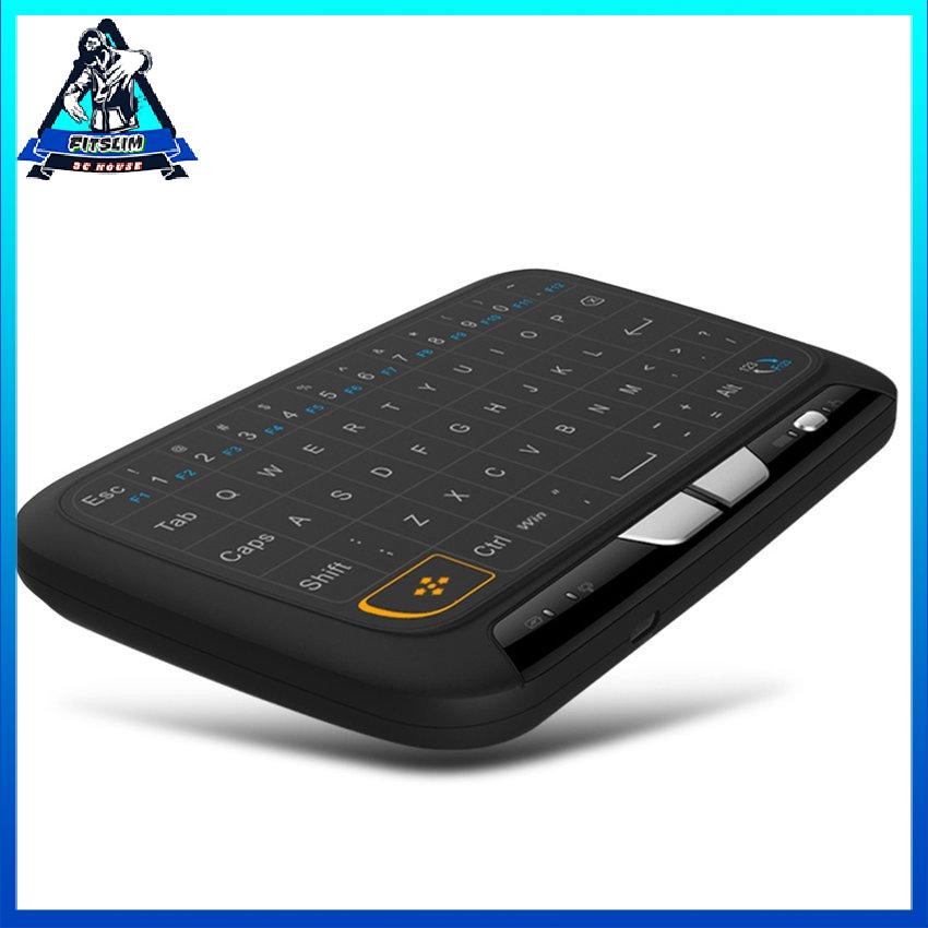 Chuột Không Dây H18 + Bàn Phím Mini Cảm Ứng Toàn Màn Hình Qwerty 2.4Ghz Di Có Chức Năng Đèn Nền Cho Smart TV