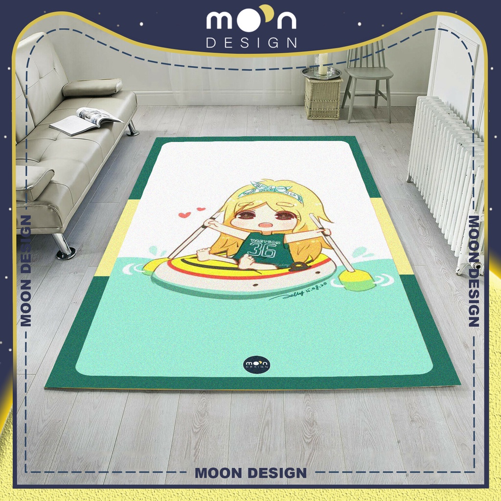 Thảm Trang Trí Moon Design Kpop Ca Sĩ Taeyeon SNSD Chèo Xuồng Decor Trải Sàn Phòng Ngủ Phòng Khách Văn Phòng