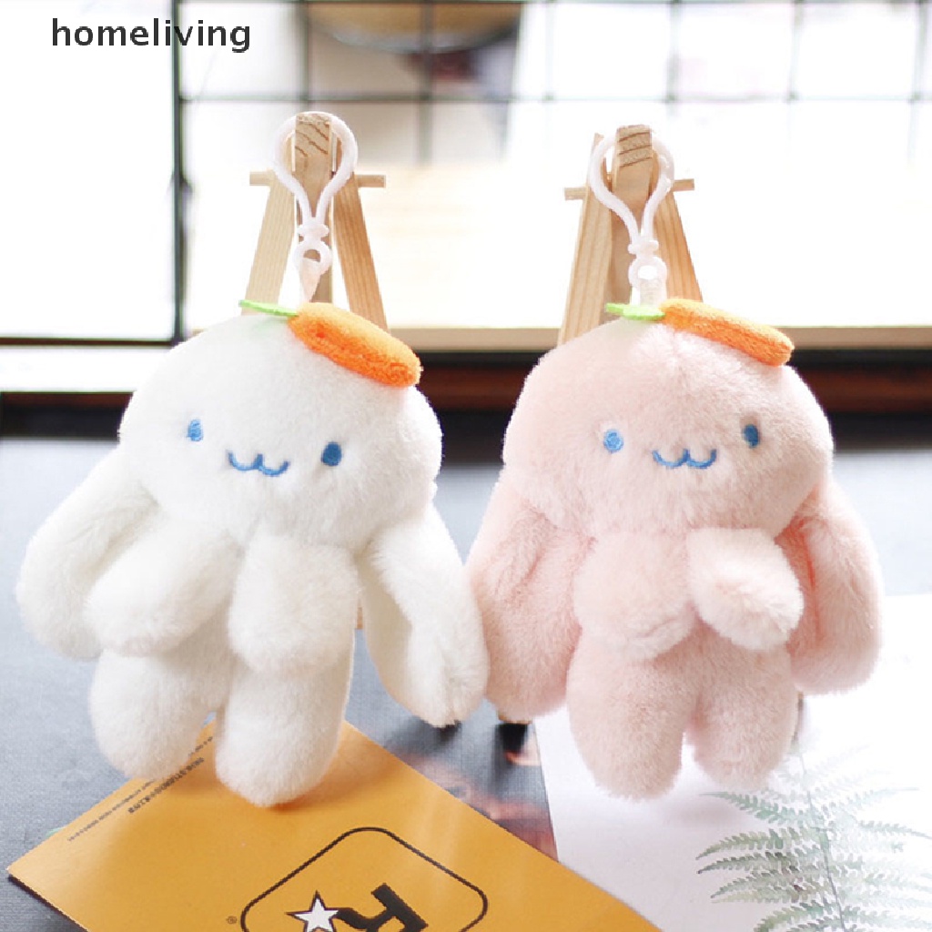 1 Móc Khóa Thỏ Nhồi Bông 10cm Hoạt Hình Đáng Yêu