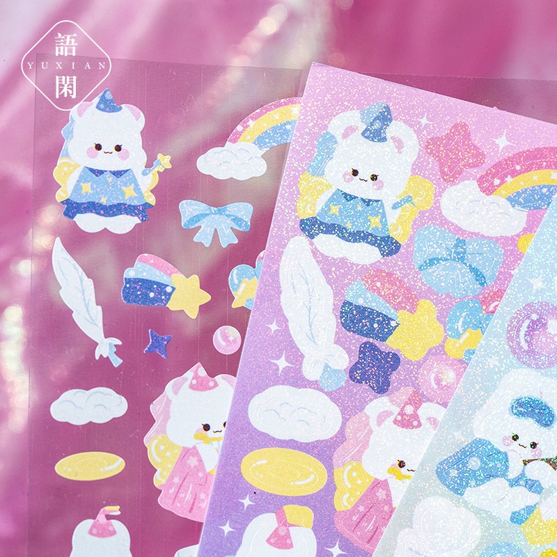 Bộ sticker Guka Hoạt Hình Dán Trang Trí Nhà Ở DIY