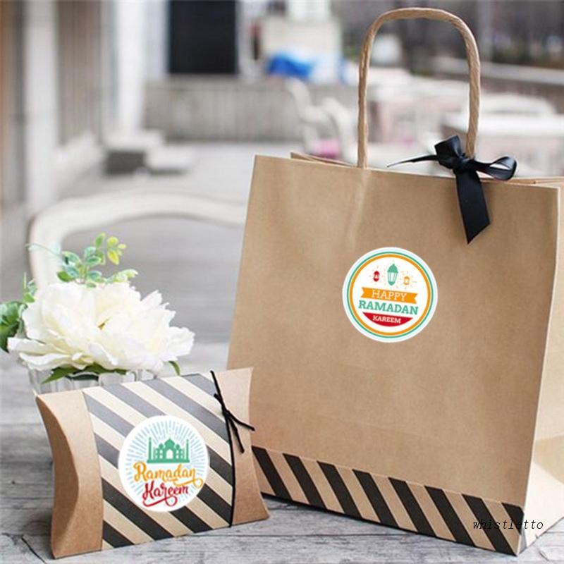 Set 120 Nhãn Dán Họa Tiết Eid Mubarak Ramadan Kareem Dễ Thương Trang Trí Lễ Hội