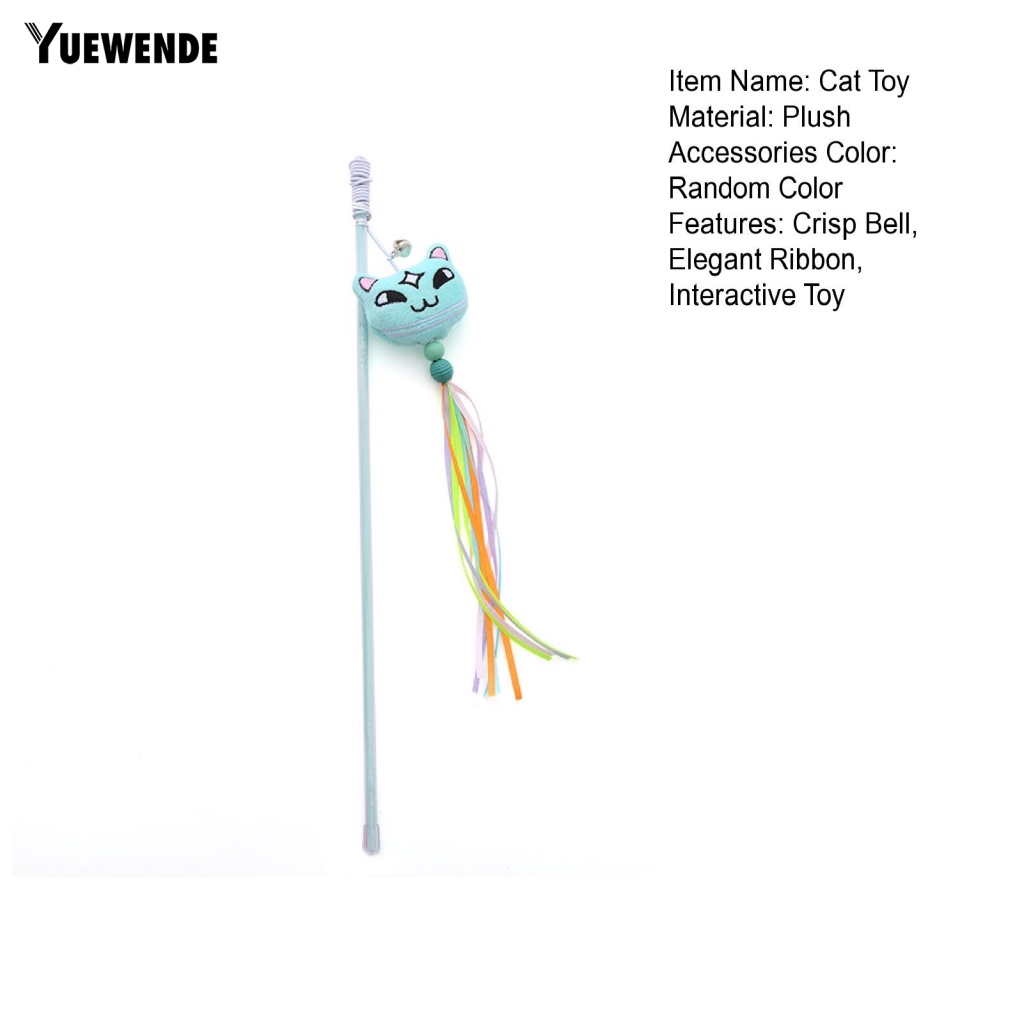 Yue.z Đồ Chơi Hình Dạng Tua Rua Thiết Kế Đáng Yêu Màu Macaron Cho Mèo Cưng