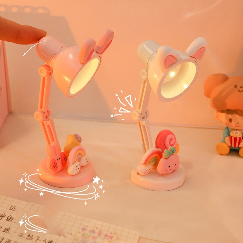 Đèn ngủ LED ZUOGUAN để bàn mini thiết kế hoạt hình dễ thương sáng tạo