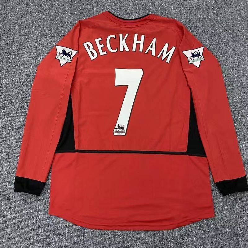 2002 / 2003 / 2004 Áo Thun Tay Ngắn Và Tay Dài Của BECAHAM C.Honaldo VAN Niselrooy ROONEY ROONEY