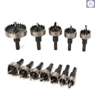12pcs hss drill bit hole saw tooth set stainless steel metal alloy cutter 15-50mm