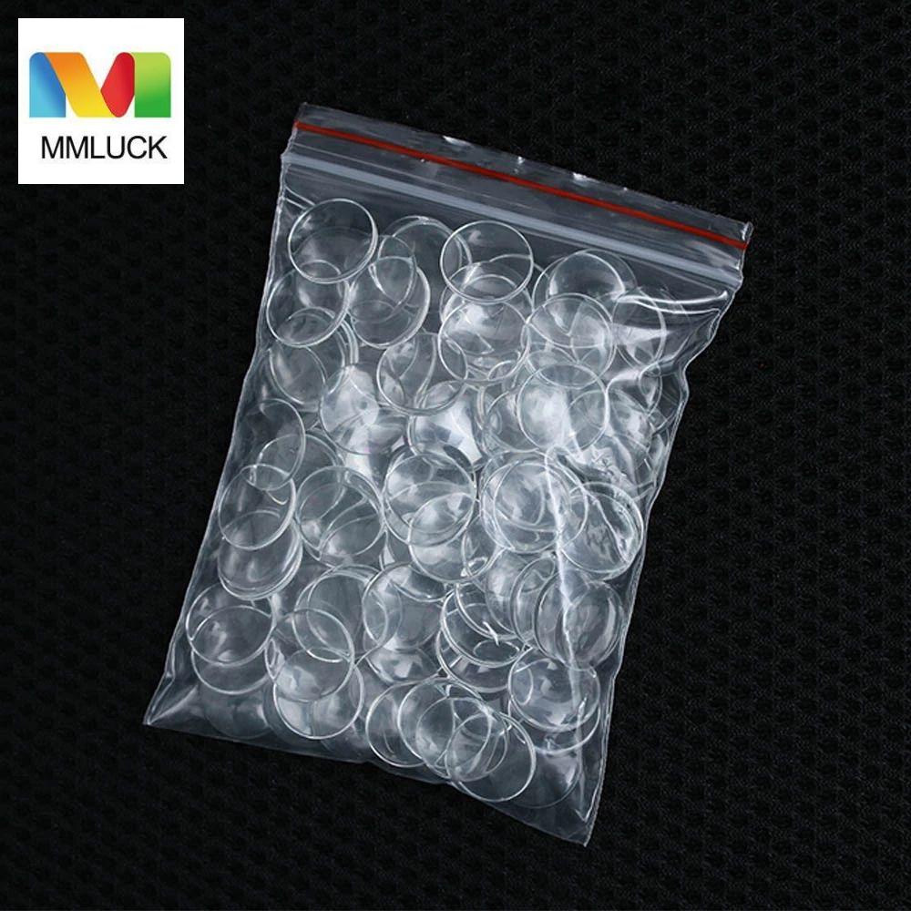 Miếng Dán Mắt Kính Tròn Mặt Phẳng 14mm Dùng Làm Trang Sức Thủ Công DIY