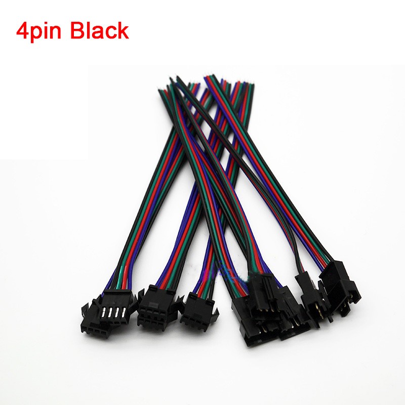 Set 5 Cặp Đầu Nối Dây Đèn LED 2pin 3pin 4pin 5pin 6pin JST SM ws2812 ws2811ic ws2813 ws2815 5050 RGB CCT RGBWW